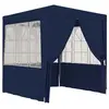 Image de Tente de réception avec parois latérales 2x2 m Bleu 90 g m²