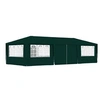 Image de Tente de réception avec parois latérales 4x9 m Vert 90 g m²