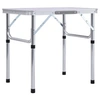 Image de Table pliable de camping Blanc Aluminium 60x45 cm