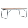 Image de Table pliable de camping Marron Aluminium 60x40 cm