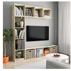 Image de Jeu de bibliothèque/meuble TV 3 pcs Chêne sonoma 180x30x180 cm278791