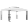 Image de Tuinprieel 4x3x2,7 m gepoedercoat staal wit47956