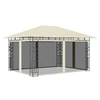 Image de Belvédère avec moustiquaire 4x3x2,73 m Crème 180 g m²