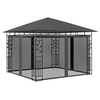 Image de Prieel met klamboe 180 g/m² 3x3x2,73 m antraciet47972