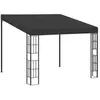 Image de Wandprieel 3x3 m stof antracietkleurig47990