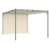 Image de Tuinprieel met zijgordijn 4x3x2,25 m cràme47994