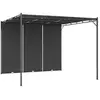 Image de Tuinprieel met zijgordijn 3x3x2,25 m antraciet47995
