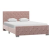 Image de Cadre de lit sans matelas Rose Velours 120x200 cm