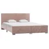 Image de Cadre de lit sans matelas Rose Velours 160x200 cm