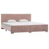 Image de Cadre de lit sans matelas Rose Velours 180x200 cm