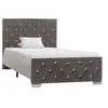 Image de Cadre de lit sans matelas Gris Velours 90x200 cm