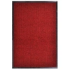 Image de Paillasson Tapis d'Entrée Tapis de Porte Tapis de Bureau Tapis Antidérapant Anti-Poussière Pêche Saleté Maison Rouge 117x220 cm PVC