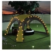 Image de Partytent met LED en 4 zijwanden 3,6x3,6x2,3 m groen92237