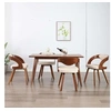 Image de Lot de 4 chaise interieur non pliable H. 77 cm en bois beige