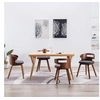 Image de Lot de 4 chaise en bois non pliable H. 68 cm interieur gris