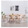 Image de Lot de 6 chaise H. 68 cm non pliable interieur en bois beige