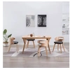 Image de Lot de 4 chaise interieur non pliable H. 68 cm en bois noir
