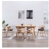 Image de Lot de 6 chaise H. 68 cm non pliable interieur en bois noir
