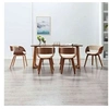 Image de Lot de 6 chaise en bois non pliable interieur H. 70 cm beige