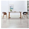 Image de Lot de 2 chaise interieur empilable non pliable H. 70 cm en bois gris