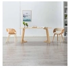 Image de Chaises à manger lot de 2 crème bois courbé et similicuir