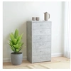Image de Buffet avec 6 tiroirs Gris béton 50x34x96 cm Bois d ingénierie