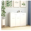 Image de Buffet Blanc 88x30x70 cm Bois d ingénierie
