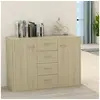 Image de Buffet Chêne sonoma 88x30x65 cm Bois d ingénierie