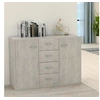 Image de Buffet Gris béton 88x30x65 cm Bois d ingénierie