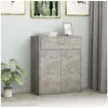 Image de Buffet Gris béton 60x30x75 cm Bois d ingénierie