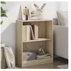 Image de Bibliothèque Chêne sonoma 60x24x76 cm Bois d ingénierie