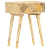 Image de Table de chevet 43 x 30 x 58 cm Bois de manguier massif