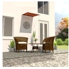 Image de Auvent Rétractable Store de Terrasse Auvent de Balcon Jardin Extérieur Résistant aux UV Ombrage des Fenêtres 100x150 cm Orange et Marron