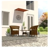 Image de Auvent Rétractable Store de Terrasse Auvent de Balcon Jardin Extérieur Résistant aux UV Ombrage des Fenêtres 150x150 cm Orange et Marron