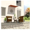 Image de Auvent Rétractable Store de Terrasse Auvent de Balcon Jardin Extérieur Résistant aux UV Ombrage des Fenêtres 200x150 cm Orange et Marron