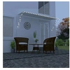 Image de Luifel uittrekbaar met LED 350x150 cm cràme145926