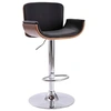 Image de Chaise de bar en bois non pliable H. 109 cm interieur noir