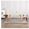 Image de Lot de 2 chaise H. 71.5 cm non pliable interieur en bois blanc