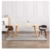 Image de Chaises à manger lot de 2 bois courbé et tissu gris