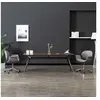 Image de Chaise pivotante à manger Gris Tissu