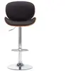 Image de Chaise de bar interieur non pliable en bois H. 116 cm noir