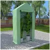 Image de Serre avec cadre en acier 0,5 m² 1x0,5x1,9 m, construction de jardin,,, constructions de jardin 48168