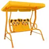 Image de Balancelle pour enfants Jaune 115x75x110 cm Tissu