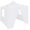 Image de Partytent met 4 zijwanden inklapbaar 3x3 m staal wit48861