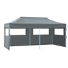 Image de Tente de Réception Pliable avec 4 Parois Tonnelle de Jardin Tonnelle de Patio Pavillon de Terrasse Auvent d'Extérieur 48867