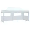 Image de Tente de réception pliable avec 4 parois 3x6 m Acier Blanc