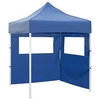 Image de Partytent met 2 zijwanden inklapbaar 2x2 m staal blauw48878