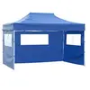 Image de Partytent met 3 zijwanden inklapbaar 3x4 m staal blauw48890