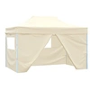 Image de Tente de Réception Pliable avec 4 Parois Tonnelle d'Extérieur Chapiteau de Jardin Belvédère Voyage de Camping 48894