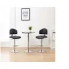Image de Tabourets de bar lot de 2 noir similicuir249656